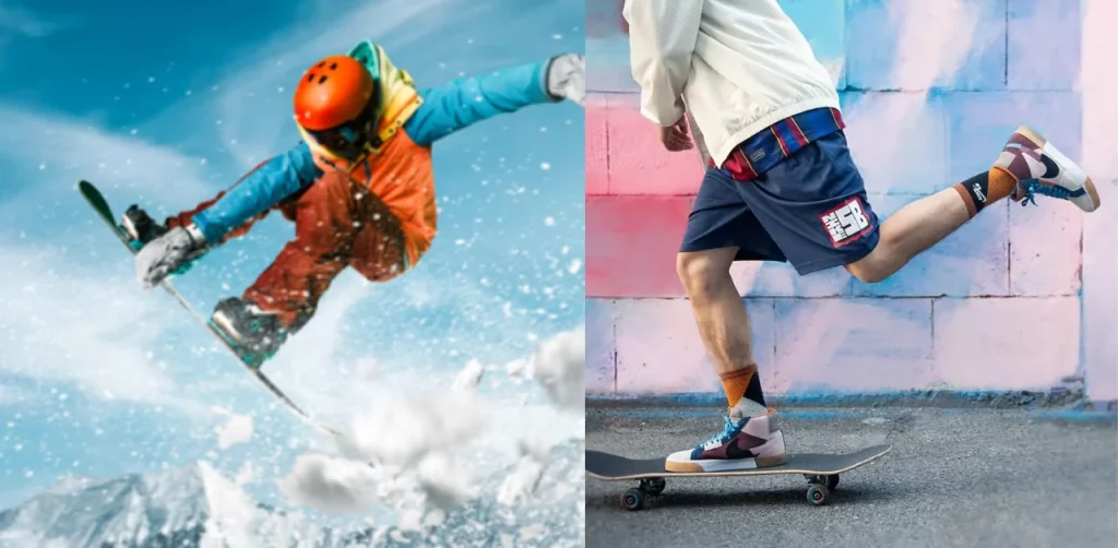Is skateboarding harder than snowboarding